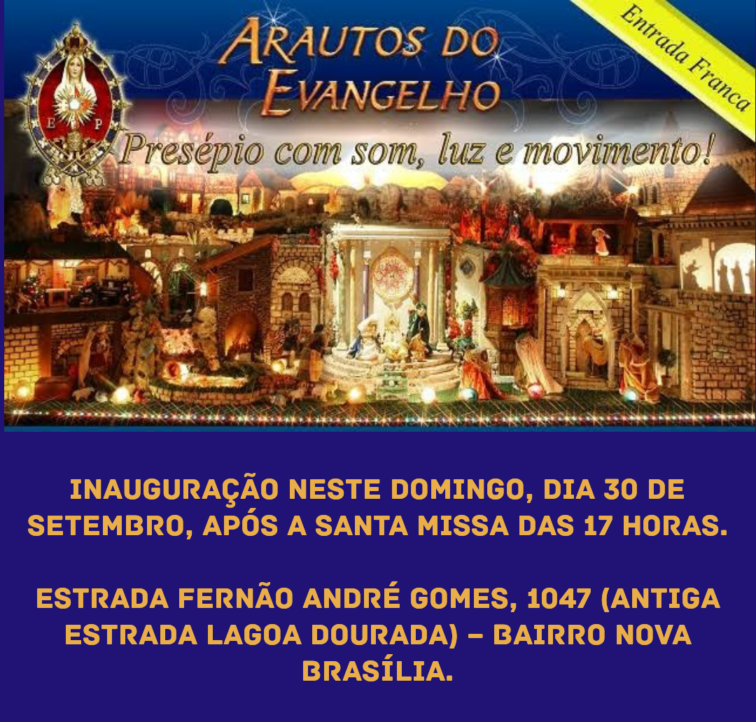 Inauguração do Presépio neste domingo!