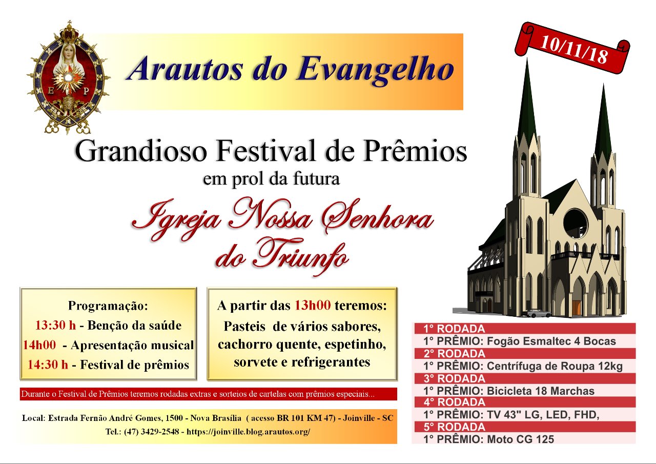 Convite: Grandioso Festival de Prêmios