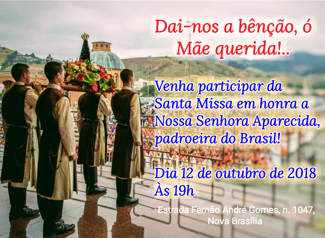 Convite: Solenidade de Nossa Senhora Aparecida