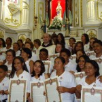 Fiéis fazem a Consagração a Nossa Senhora na Paróquia Nossa Senhora da Apresentação (Escada - PE)