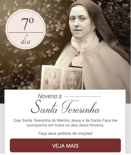 NOVENA A SANTA TERESINHA DO MENINO JESUS, MODELO DE HUMILDADE!