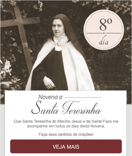 NOVENA A SANTA TERESINHA DO MENINO JESUS, ESTRELA LUMINOSA DO CARMELO!