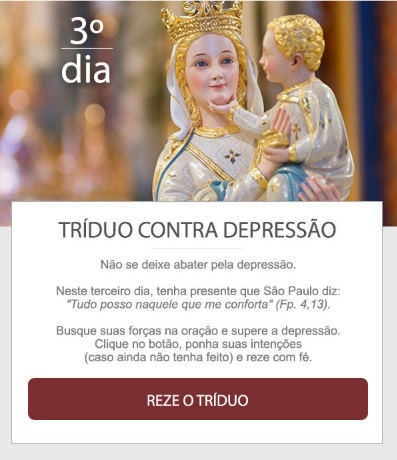 NÃO SE DEIXE ABATER PELA DEPRESSÃO. REZE!