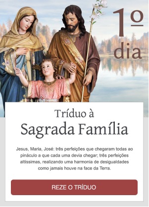 Tríduo à Sagrada Família: Reze conosco!