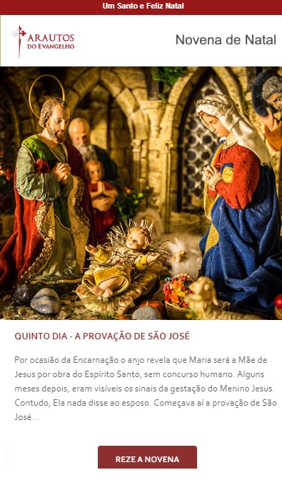 Novena de Natal: Divino Jesus Menino, a Luz do Mundo!