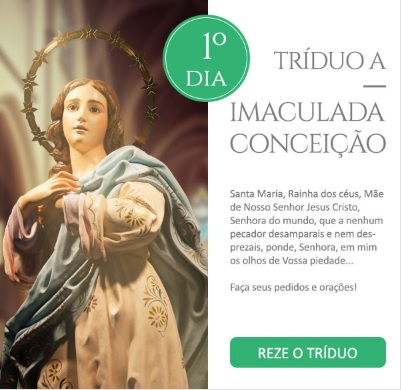 Tríduo a Imaculada Conceição: Reze conosco!