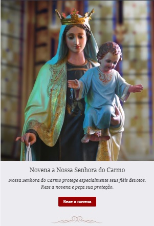 Novena a Nossa Senhora do Carmo: reze conosco!