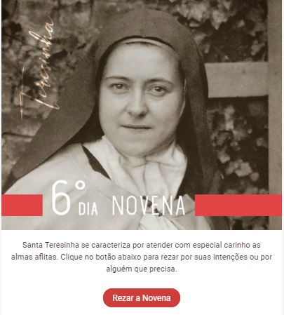 Santa Teresinha nos socorre nas aflições