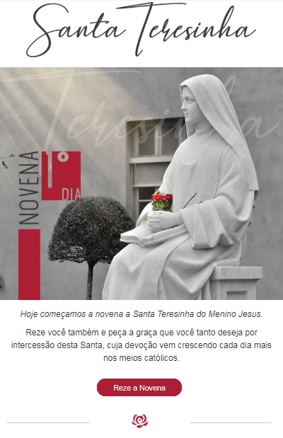 Hoje começa a Novena a Santa Teresinha do Menino Jesus!