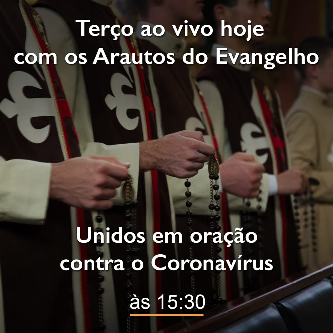 Terço ao vivo: unidos em oração contra o Coronavírus