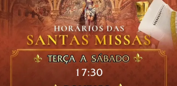 Horários das Missas